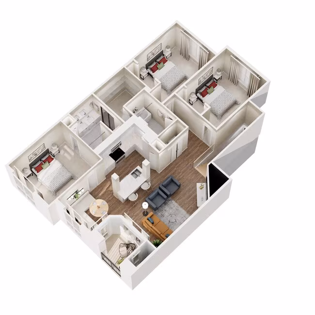 F - Renovated 13204 floor plan